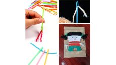 Ručné plastové ihly vyšívacie na vlnu, tupé, veľké očko - 7, 9, 15 cm, 30 ks