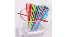 Ručné plastové ihly vyšívacie na vlnu, tupé, veľké očko - 7, 9, 15 cm, 30 ks