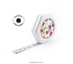 Krajčírsky meter HEXAGON MAGNETIC WHITE