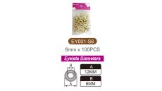 Nitovacie kliešte - na priechodky vrátane 100 ks priechodiek 6 mm NS-T0012