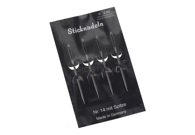 Ihly vyšívacie ostré 4 ks veľ. 14