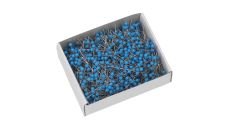 Špendlíky s plastovou hlavičkou 1000 ks, modré