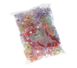 Fixačné kolíky / svorky na látky 27 x 10 mm 100 ks, MIX