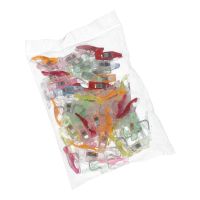 Fixačné kolíky / svorky na látky mini 27 x 4 mm 50 ks, MIX
