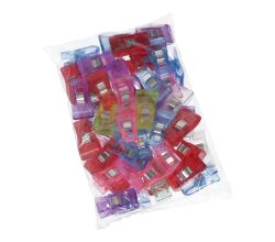 Fixačné kolíky / svorky na látky 33 x 18 mm 50 ks, MIX