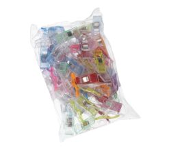 Fixačné kolíky / svorky na látky 37 x 10 mm 50 ks, MIX