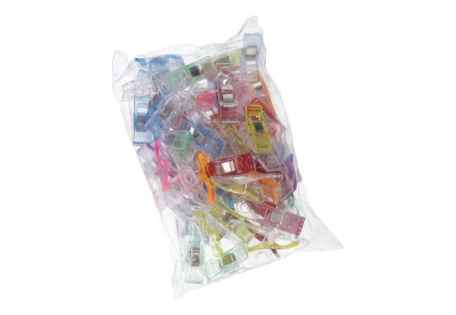 Fixačné kolíky / svorky na látky 37 x 10 mm 50 ks, MIX