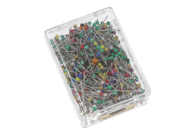 Špendlíky s plastovou hlavičkou 0,80 x 37 mm 500 ks