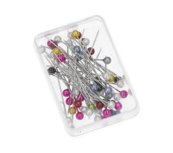 Špendlíky s perleťovými hlavičkami 0,60 x 38 mm 50 ks