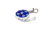 PICCO DECOR FLORA BLUE krajčírsky meter zvinovací, obojstranný, 150 cm - modrý