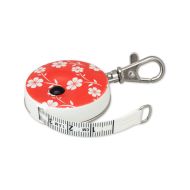 PICCO DECOR FLORA RED krajčírsky meter zvinovací, obojstranný, 150 cm - červený