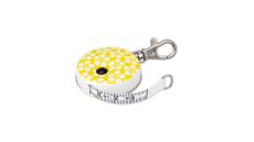 PICCO DECOR FLORA YELLOW krajčírsky meter zvinovací, obojstranný, 150 cm - žltý