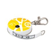 PICCO DECOR GARN YELLOW krajčírsky meter zvinovací, obojstranný, 150 cm - žltý