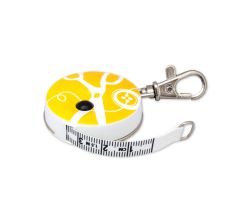 PICCO DECOR GARN YELLOW krajčírsky meter zvinovací, obojstranný, 150 cm - žltý