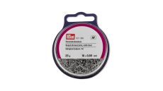 Špendlíky, 0,65 x 16 mm, strieborné farby, 25 g, krabička s pútkom