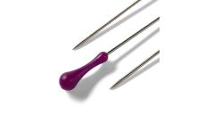 Špendlíky s predĺženou hlavičkou (ergonomické), fialové, 10 g