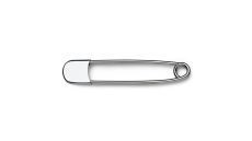 Identifikačný špendlík pre práčovne, 3,00 x 108 mm, strieborné farby