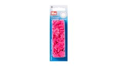 Plastové patentky "Color Snaps" okrúhle, 12,4 mm, 30 ks, pink