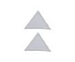 Nášivka trojuholníky, malé, nažehľovacie, biela