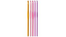 Háčkovacie ihlice, 2,5-5,0 mm, farebné