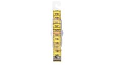 Krajčírsky meter s priehľadným posuvníkom, 150 cm