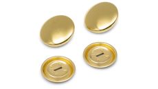 Poťahovacie gombíky, 23 mm, 4 ks, zlaté farby