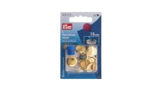 Poťahovacie gombíky + narážač, 19 mm, 5 ks, zlaté farby