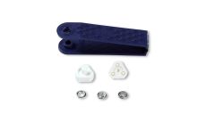 Stláčacie gombíky + narážač Jersey, 8 mm, 10 ks, strieborné