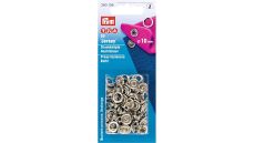 Stláčacie gombíky Jersey, 10 mm, 20 ks, strieborné