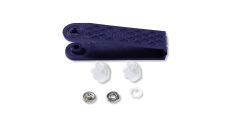 Stláčacie gombíky + narážač Jersey, 10 mm, 10 ks, biele