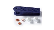 Stláčacie gombíky + narážač Jersey, 10 mm, 10 ks, medené