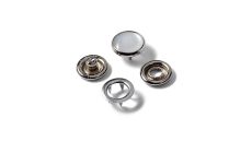 Stláčacie gombíky Jersey, 12 mm, 6 ks, perleťová čiapočka