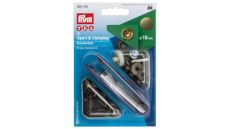 Stláčacie gombíky + narážač Sport & Camping, 15 mm, 10 ks, starožitná mosadz
