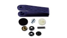 Stláčacie gombíky + narážač Sport & Camping, 15 mm, 10 ks, čierne