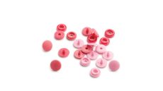 Plastové patentky "Color Snaps Mini", Prym Love, 9 mm, 36 ks, v odtieňoch ružovej