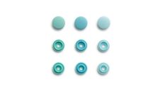 Plastové patentky "Color Snaps Mini", Prym Love, 9 mm, 36 ks, v odtieňoch mäty