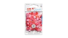 Plastové patentky "Color Snaps Mini", našitý vzhľad, Prym Love, 9 mm, 36 ks, v odtieňoch svetlo ružovej