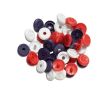Plastové patentky "Color Snaps Mini", našitý vzhľad, Prym Love, 9 mm, 36 ks, červené/biele/námornícky modré