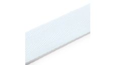Bavlnená stuha, pevná, 3 m x 20 mm, biela, karta