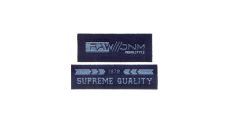 Nášivka štítok Surpreme Quality/Raw Denim, nažehľovacia, modrá