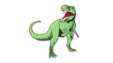 Nášivka dinosaurus, t-rex, veľký, nažehľovacia, zelená