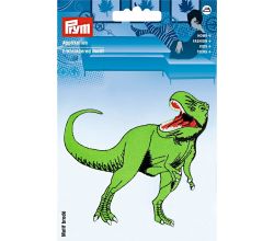 Nášivka dinosaurus, t-rex, veľký, nažehľovacia, zelená