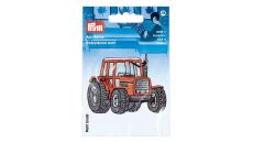 Nášivka traktor, nažehľovacia, červená