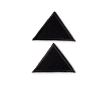 Nášivka trojuholníky, malé, nažehľovacie, čierna