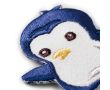 Nášivka tučniak, nažehľovacia, modrá