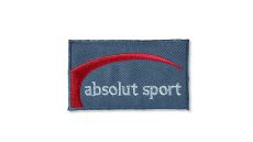 Nášivka džínsový štítok Absolut Sport, nažehľovací