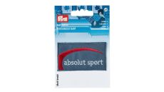 Nášivka džínsový štítok Absolut Sport, nažehľovací