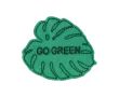 Nášivka recyklovaná, list go green, nažehľovacia