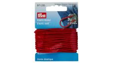 Elastická šnúrka, 2,5 mm, červená, 3 m