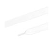 Ploché šnúrky saténové, 15 mm, 100 cm, biele
